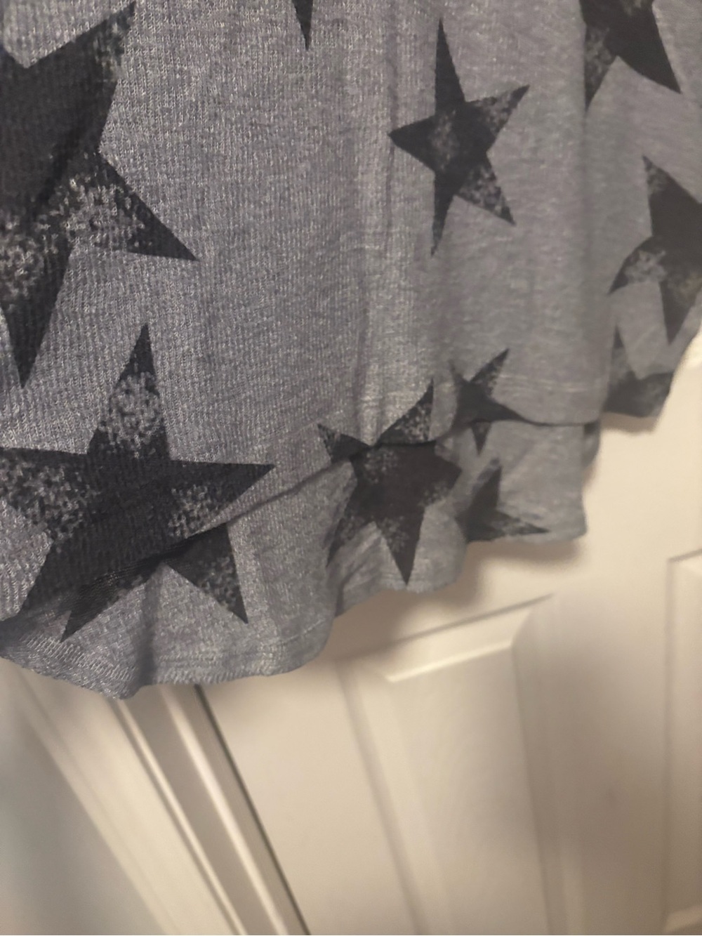 Nally & Millie Gray Top with Black Star Print - Picture 2 of 4